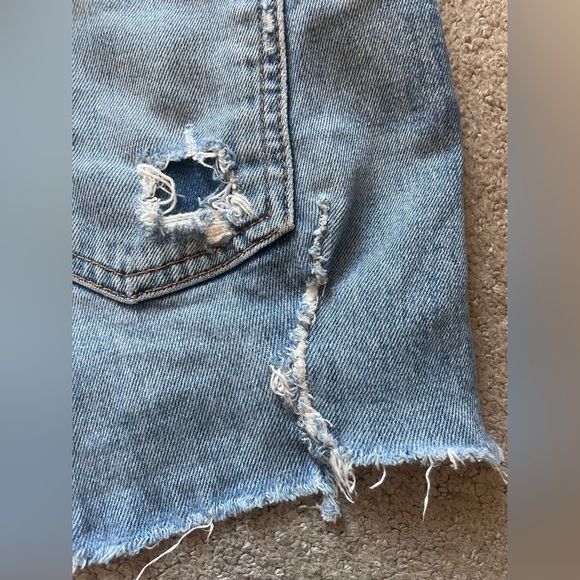 Revice Denim Button Fly High Rise Shorts - Picture 8 of 11